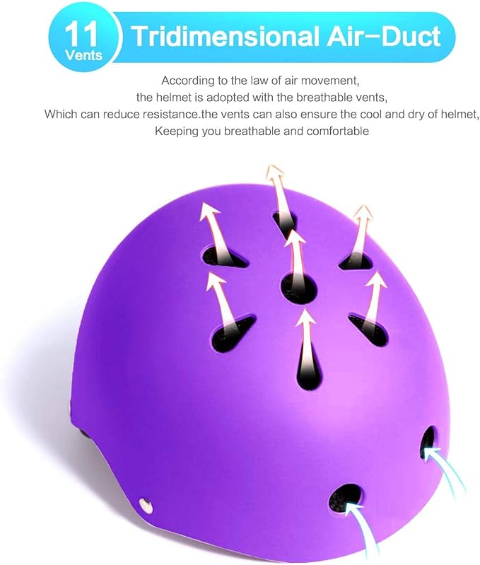 Adjustable Helmet for Ages 5-16 Kids Toddler Boys Girls Youth,Protective Gear with Elbow Knee Wrist Pads for Multi-Sports Skateboarding Bike Riding Scooter Inline skatings Longboard Roller Skate-StrideForce Fitness