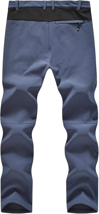 YSENTO Men's Fleece Lined Ski Snow Pants Winter Waterproof Softshell Insulated Hiking Cargo Pants-StrideForce Fitness