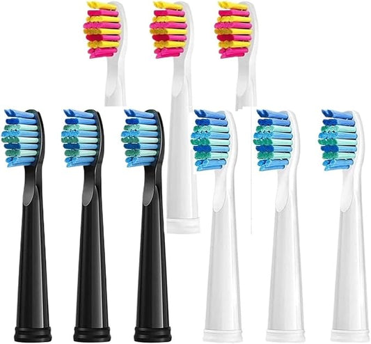 Replaceable Brush Heads Bristle Refill ，Compatibility for Seago/Fairywill Electric Toothbrush FW/SG 507/508/515/551/917/959(Type 11)