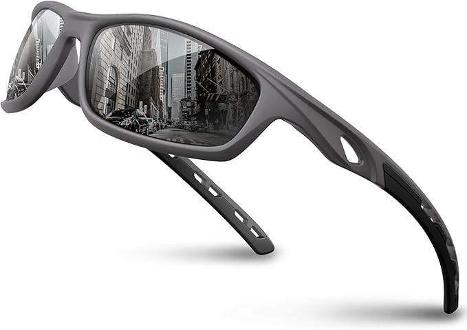 RIVBOS Sunglasses for Men Women Polarized UV Protection Sports Fishing Driving Shades Cycling RB833-StrideForce Fitness