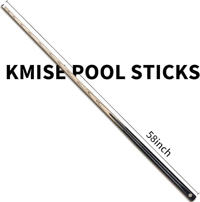 Kmise Pool Cue Sticks, 41"/57??58" Hardwood Pool Cue Set of 4/6/8, 13OZ/20OZ with 13/10 MM Brass Tips, Table Billiard Cue Stick for Bar, Home, Billiard Room-StrideForce Fitness
