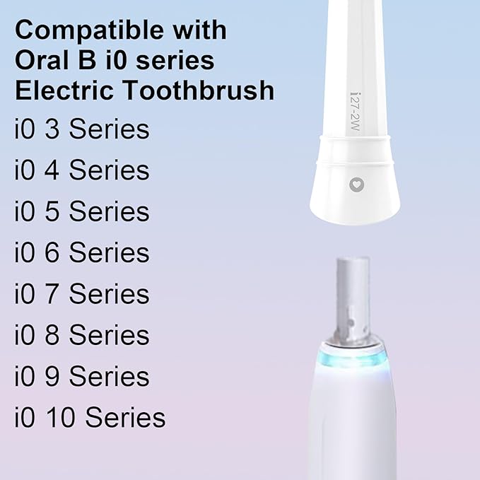 iO Replacement Heads Compatible with Oral b iO 2/3/4/5/6/7/8/9/10 Series Electric Toothbrush,Gum Care Toothbrush Head Compatible with Oral b iO Replacement Heads