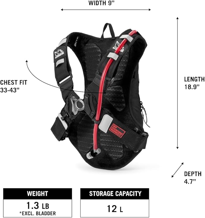 USWE MTB Hydro Hydration Pack with Hydration Bladder - Hydration Backpack for Cycling, Mountain Biking, E-MTB and Gravel Riding, Backpack with Water Bladder-StrideForce Fitness