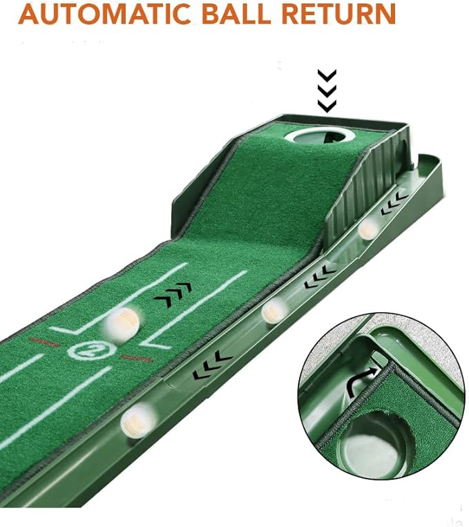 Golf Putting Mat for Various Skill Levels-StrideForce Fitness