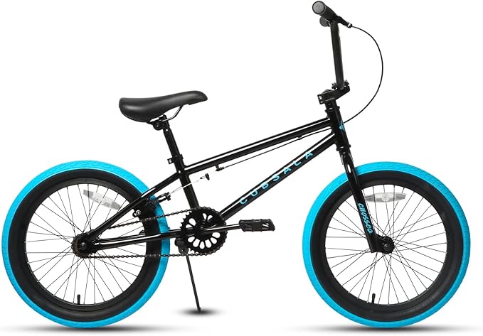 Freestyle BMX Bike, 18 20 Inch Kids Bicycle for 5-13 Years Old Kids and Beginner Level Rider, Multiple Colors-StrideForce Fitness