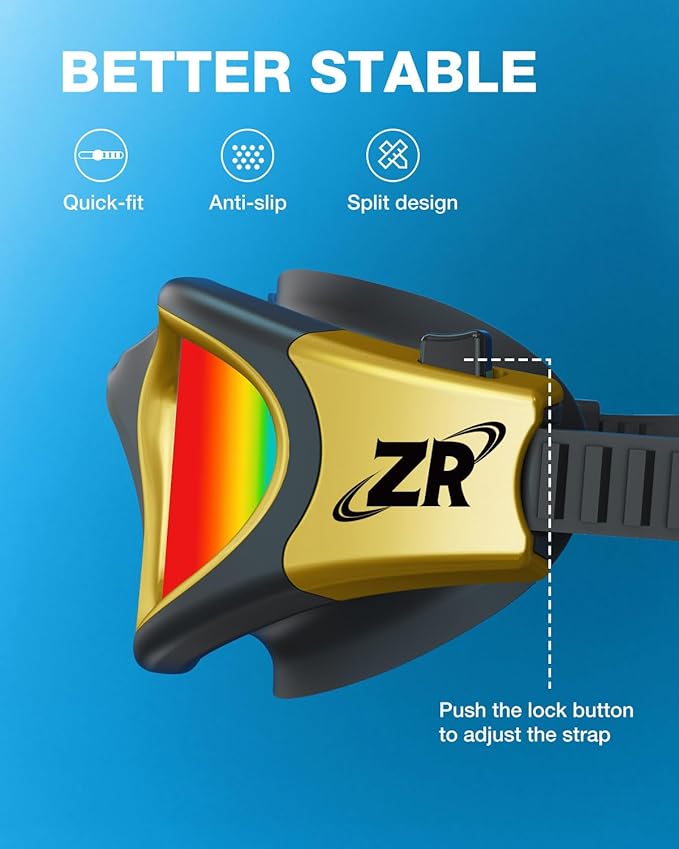 ZIONOR Swim Goggles, G1 MAX Polarized Anti-Fog Swimming Goggles for Men Women-StrideForce Fitness