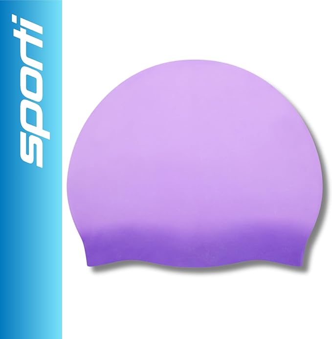 Sporti Silicone Swim Cap for Kids, Unisex Youth Swimming Cap, Protection Bathing Caps for Your Children, Aged 2-10-StrideForce Fitness