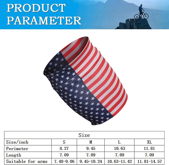 Running Phone Armband for Men Women,Universal Arm Bands for Phones Below 7.5 Inches,Waterproof Cell Phone Armband for Hiking,Running,Cycling,Climbing(Star Stripes L)-StrideForce Fitness