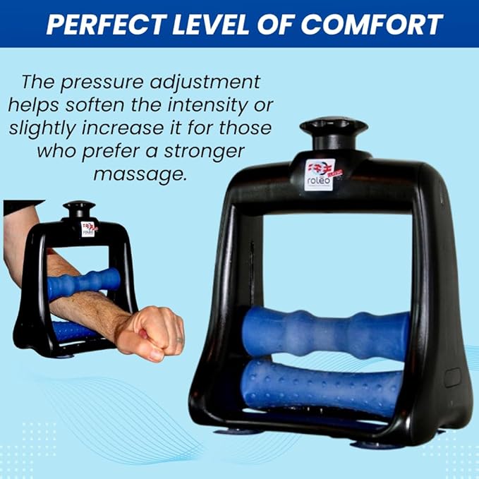 Roleo Arm and Hand Massager; Deep Tissue Forearm, Hand, and Wrist Pain Relief; Arm Roller; Portable. Strong Therapeutic Massage. Invented by a LIC. Massage Therapist. See Our Video. New Sleek Look