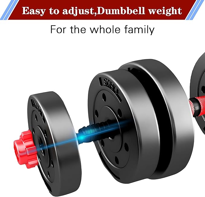 Adjustable-Dumbbells-Sets,Free Weights-Dumbbells Set of 2 Convertible To Barbell A Pair of Lightweight for Home Gym,Women and Men Equipment-StrideForce Fitness