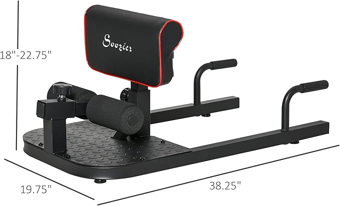 Soozier 3-in-1 Padded Push Up Sit Up Deep Sissy Squat Machine Home Gym Fitness Equipment-StrideForce Fitness