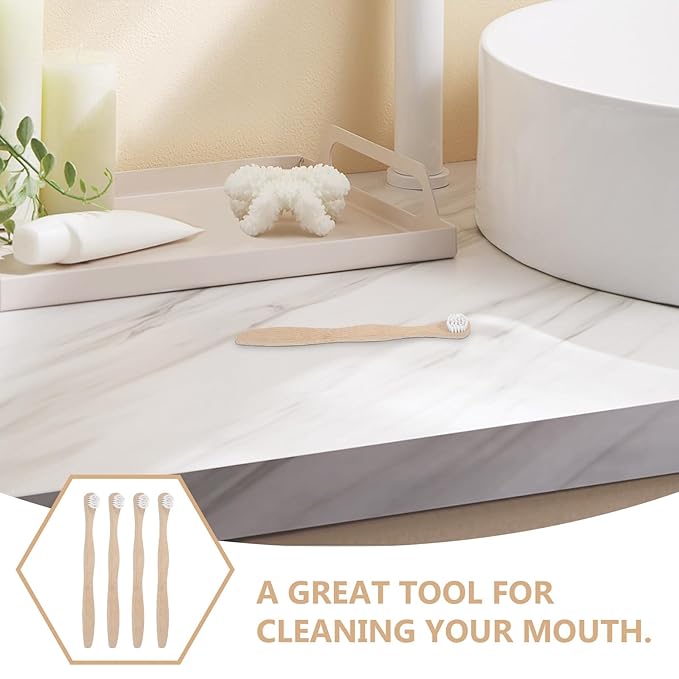 Tongue Scraper Brush for Thorough Mouth Cleaning Removes Bad Breath (White)