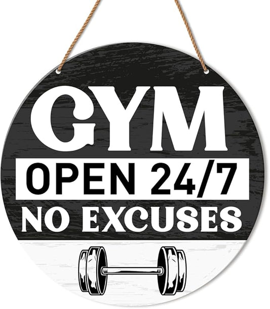 HSNBT Gym Signs Wall Decor, Home Gym Motivational Wall Decor Gym Hanging Signs Decorations for Fitness Workout Room Gift for Woman Man Gym Enthusiast-StrideForce Fitness