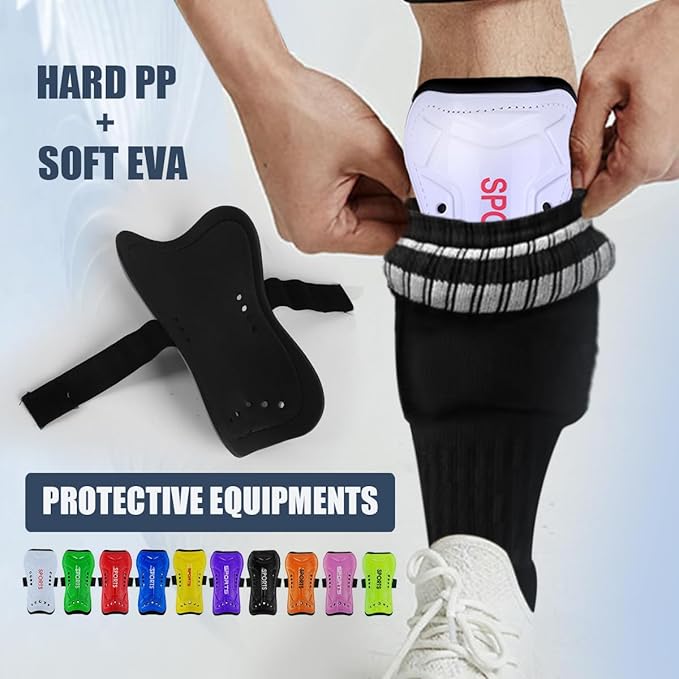 Youth Soccer Shin Guards for Kids Shin Pads Child Calf Protective Gear Protective Soccer Equipment for Boys Girls Children 3-15 Years Old-StrideForce Fitness