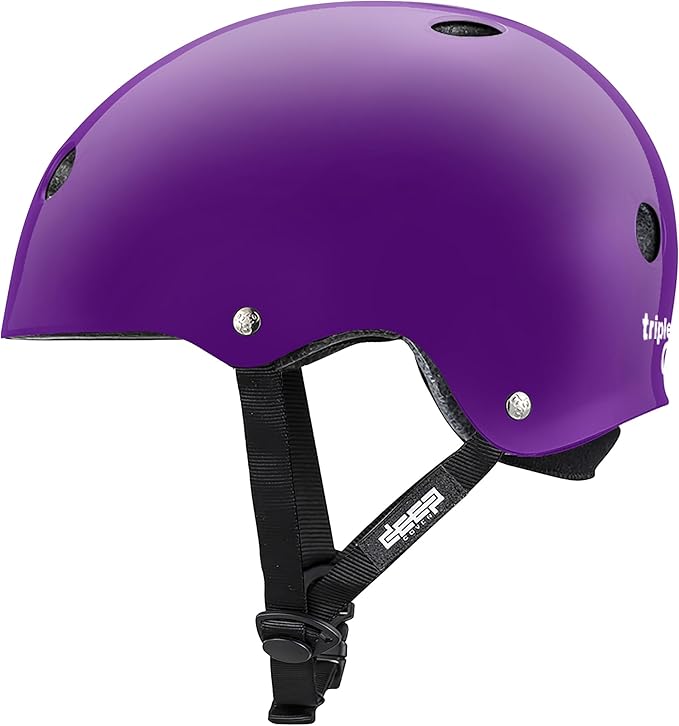 Triple Eight Deep Cover Helmet - Ideal for Skateboarding, Bicycling, BMX, and Roller Skating-StrideForce Fitness