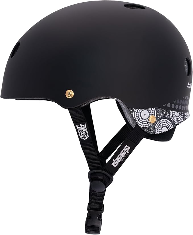 Triple Eight Deep Cover Helmet - Ideal for Skateboarding, Bicycling, BMX, and Roller Skating-StrideForce Fitness