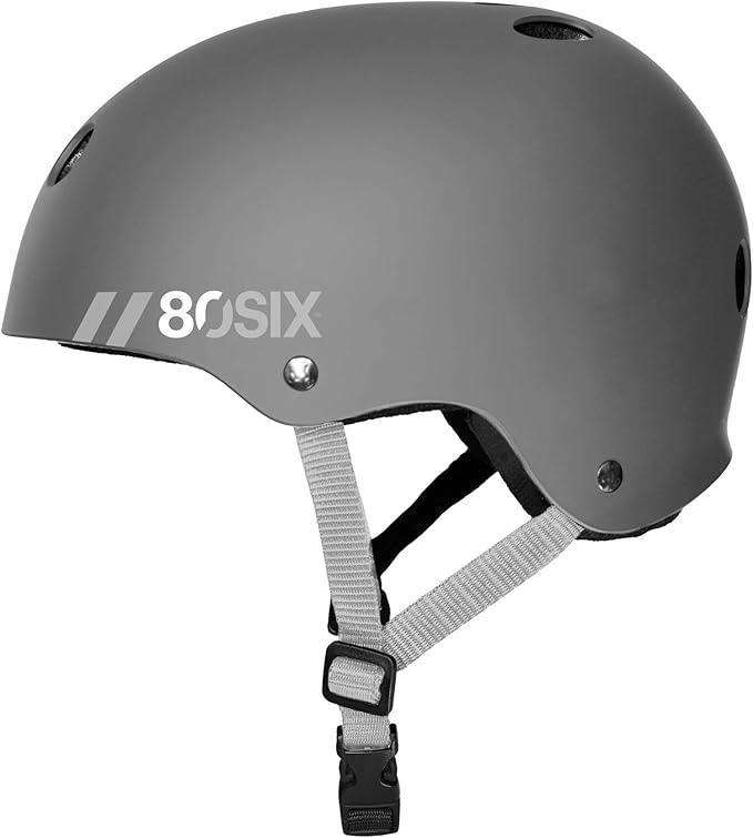 80SIX Triple Certified Multisport Helmet - Ideal for Bike, Scooter, Skateboard, Roller Skate and Inline Skate-StrideForce Fitness
