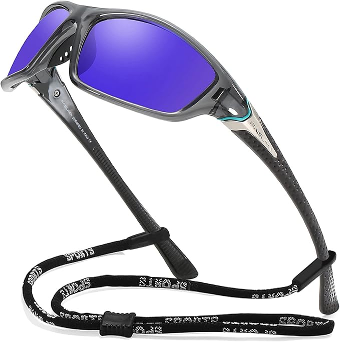 FAGUMA Sports Polarized Sunglasses For Men Cycling Driving Fishing UV400 Protection-StrideForce Fitness