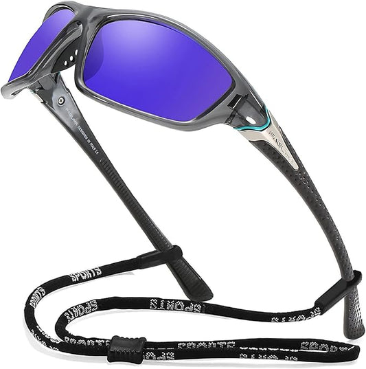 FAGUMA Sports Polarized Sunglasses For Men Cycling Driving Fishing UV400 Protection-StrideForce Fitness