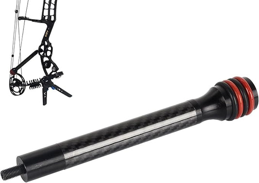 Archery 6″/8″ Bow Stabilizer- Carbon Fiber Bow Balance Bar with Damping System for Compound/Recurve Bow Hunting Archery Accessory Equipment-StrideForce Fitness