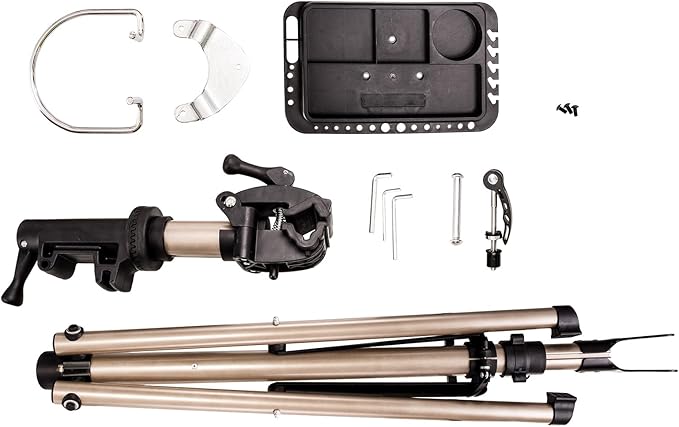 teraysun Bike Repair Stand,Home Foldable Aluminum Alloy Bicycle Workstand Floor for Road Bikes and Mountain Bikes-Height Adjustable-StrideForce Fitness