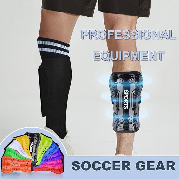 Youth Soccer Shin Guards for Kids Shin Pads Child Calf Protective Gear Protective Soccer Equipment for Boys Girls Children 3-15 Years Old-StrideForce Fitness