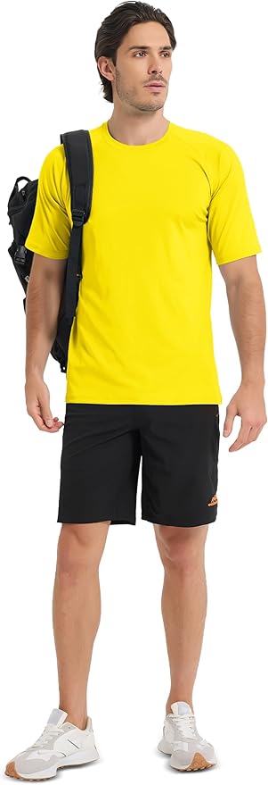 MAGCOMSEN Men's Short Sleeve UPF 50+ Sun Protection Shirts Quick Dry Athletic T-Shirt Hiking Running Swimming Rash Guard-StrideForce Fitness