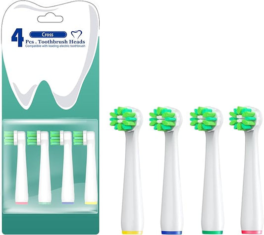 Replacement Toothbrush Heads Compatible with Oral B Braun Pro 1000 Electric Toothbrush Heads, 8 Count Precision Clean Brush Heads Refill Compatible with Oral B Pro 100/500/1000/1500/Genius X