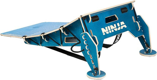 Ninja MTB Jump Ramp, Turbo Kicker Portable Jump Ramp, 4 Panel Ramp for All Ages, Ideal for MTB Bikes, BMX Bikes, One Wheels, Scooters, Skateboards, and RC Cars-StrideForce Fitness