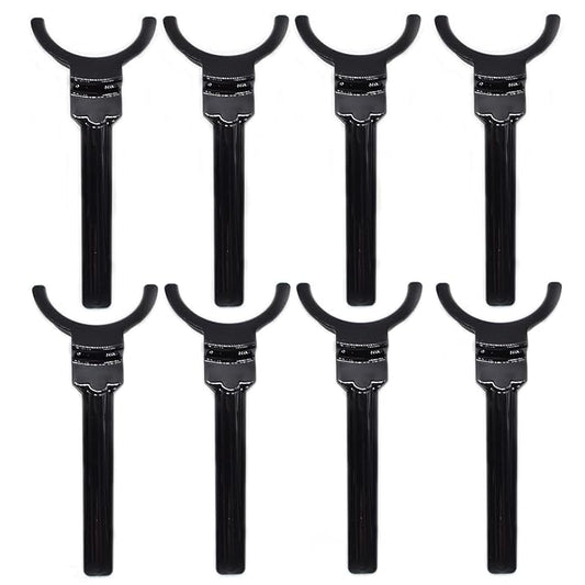 Angzhili 8 Pcs Dental Lip Retractor,Dental Photography Retractors,Black Orthodontic Lip Retractor (Large)