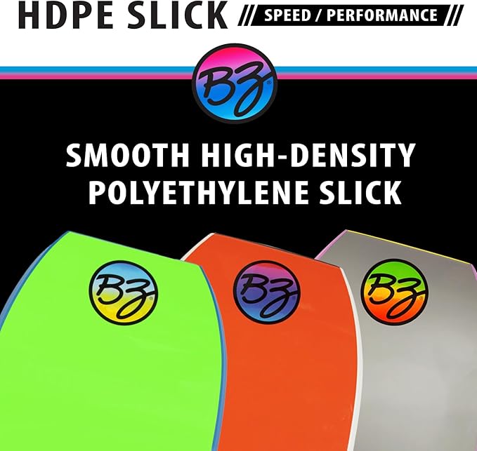 BZ BodyBoards - T-10 Progressive Series Bodyboard - HDPE Slick - Crescent Tail - PHUZION Core - 8lb Deck-StrideForce Fitness