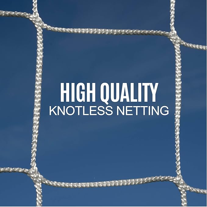 QUICKPLAY Pro Alu Training Frame - Flat Soccer Goal - Double-Sided Design - Durable Aluminum Construction - Base and Ground Stake for Multi-Surface - Available 2 Sizes Full Size Goal-StrideForce Fitness