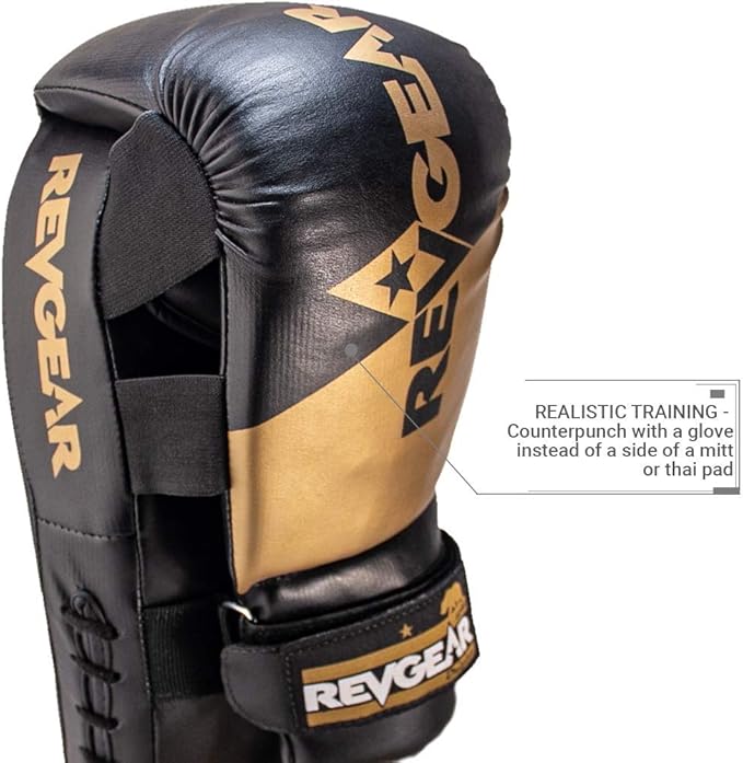 Revgear Phoenix Boxing Mitts and Pads Pair (All in One - Target & Glove) - Ideal Boxing Equipment for Men, Women, Kids - Perfect for MMA, Muay Thai, Kickboxing, Sparring, and Boxeo Training-StrideForce Fitness