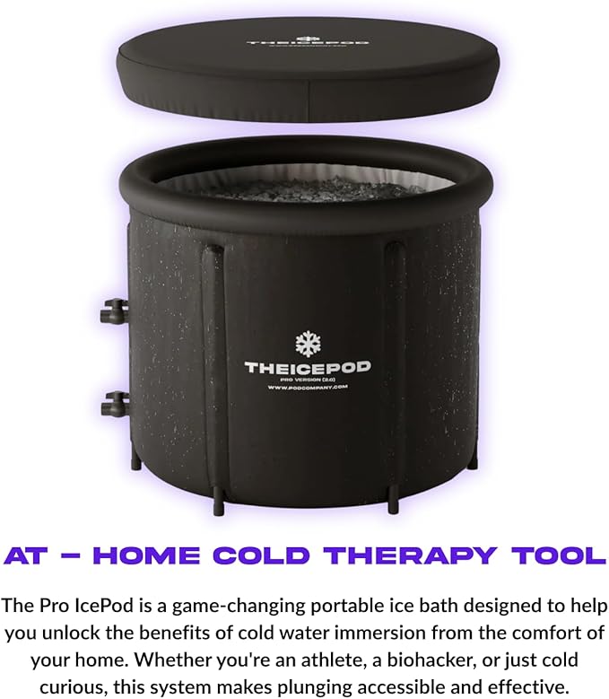 The Ice Pod Pro – Premium Cold Plunge Tub for Daily Recovery – Extra-Insulated Design with Thermal Lid – Built for Comfort, Performance & Durability - The Pod Company-StrideForce Fitness