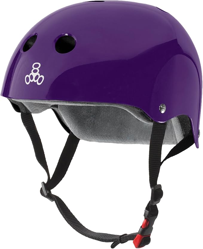 Triple Eight Certified Sweatsaver Helmet for Skateboarding, BMX, Roller Derby, Roller Skating, Inline Skating, Scooter and Bike-StrideForce Fitness