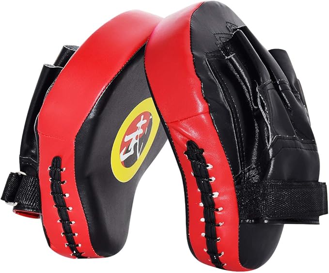 TLBTEK 2PCS Curved Punching Mitts Boxing Pads Hand Target Gloves Training Focus Pads for Kickboxing Muay Thai MMA Martial Art UFC for Kids, Men & Women-StrideForce Fitness