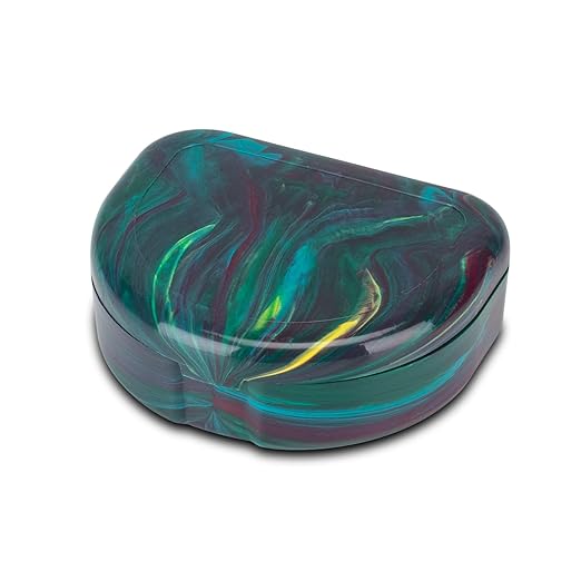 Designer Marbled Retainer Cases, Assorted Colors, 24 Pack