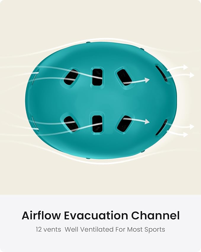 OutdoorMaster Skateboard Cycling Helmet - Two Removable Liners Ventilation Multi-Sport Scooter Roller Skate Inline Skating Rollerblading for Kids, Youth & Adults-StrideForce Fitness