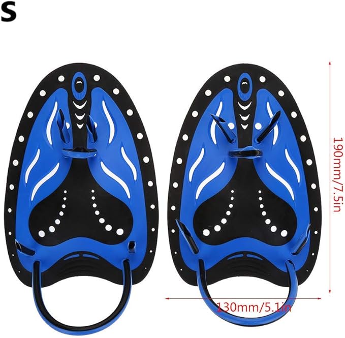 Swim Fins, Adjustable Kids Flippers for Swimming, Professional Swim Hand Paddles, Flat Paddles for Kids, Children, Men, Women-StrideForce Fitness