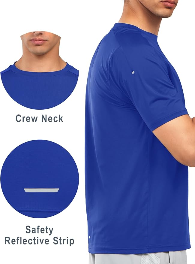 NORTHYARD Men's Athletic Running T-Shirts Quick Dry Workout Shirts Short-Sleeve Sports Gym Tee Tops Performance Activewear-StrideForce Fitness