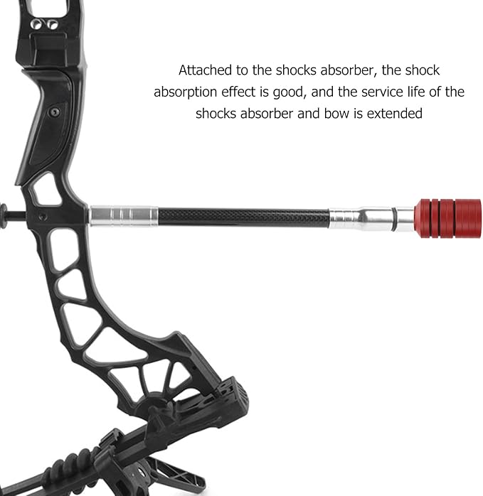 VBESTLIFE Archery Bow Stabilizer Weight Kit, Detachable Aluminum Alloy Counterweight Kit for Recurve Bow and Compound Bow-StrideForce Fitness