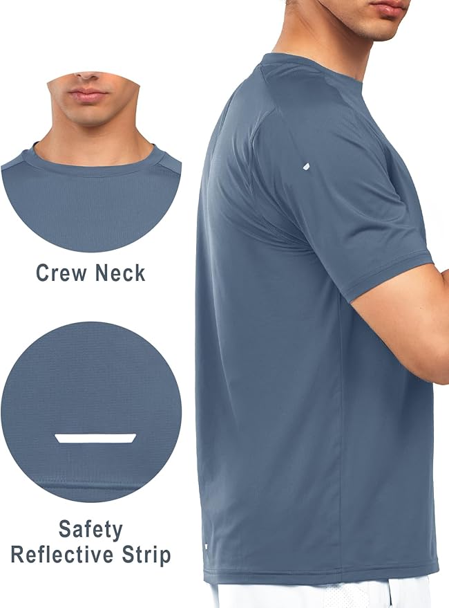 NORTHYARD Men's Athletic Running T-Shirts Quick Dry Workout Shirts Short-Sleeve Sports Gym Tee Tops Performance Activewear-StrideForce Fitness