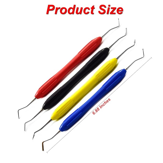 MEDSPO Professional Dental Instruments Filling | Osteotome Periotome Luxating Elevator Implant | Orthodontic PDL Teeth | Surgical Root Extraction Spreading (Silicone Composite Set Of 4)