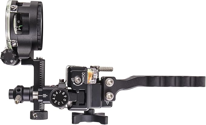 Trophy Ridge React One Pro Bow Sight - Accuracy up to 100 Yards, Tool Less Windage and Elevation Adjustability, 2nd/3rd Axis Leveling, Adjustable Click Light-StrideForce Fitness