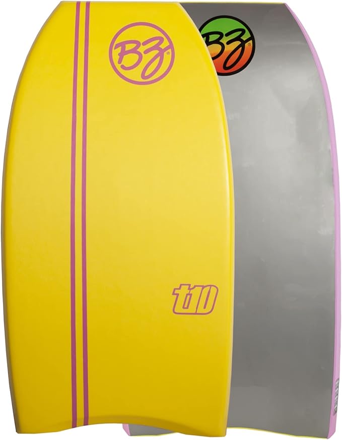 BZ BodyBoards - T-10 Progressive Series Bodyboard - HDPE Slick - Crescent Tail - PHUZION Core - 8lb Deck-StrideForce Fitness