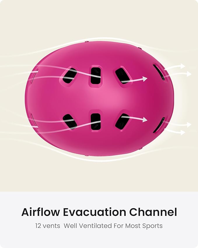 OutdoorMaster Skateboard Cycling Helmet - Two Removable Liners Ventilation Multi-Sport Scooter Roller Skate Inline Skating Rollerblading for Kids, Youth & Adults-StrideForce Fitness