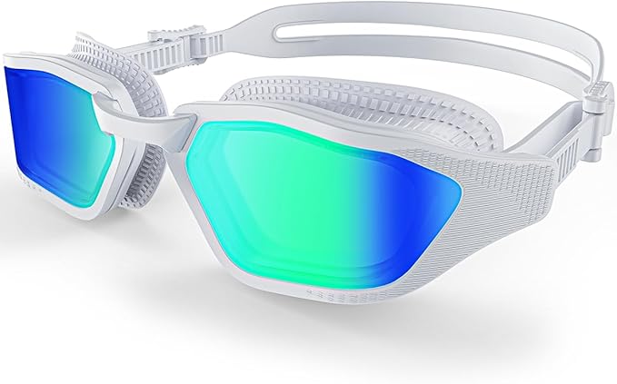 Swim Goggles, Unisex Adult Swimming Goggles for Men Women Youth - Anti Fog, Anti UV, No Leakage, HD Wider View-StrideForce Fitness