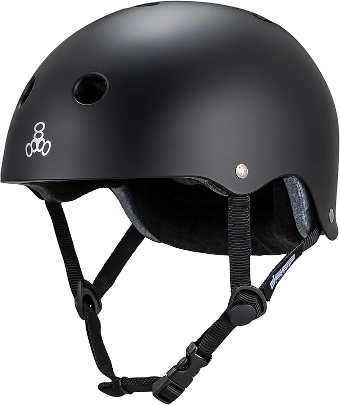 Triple Eight Deep Cover Helmet - Ideal for Skateboarding, Bicycling, BMX, and Roller Skating-StrideForce Fitness