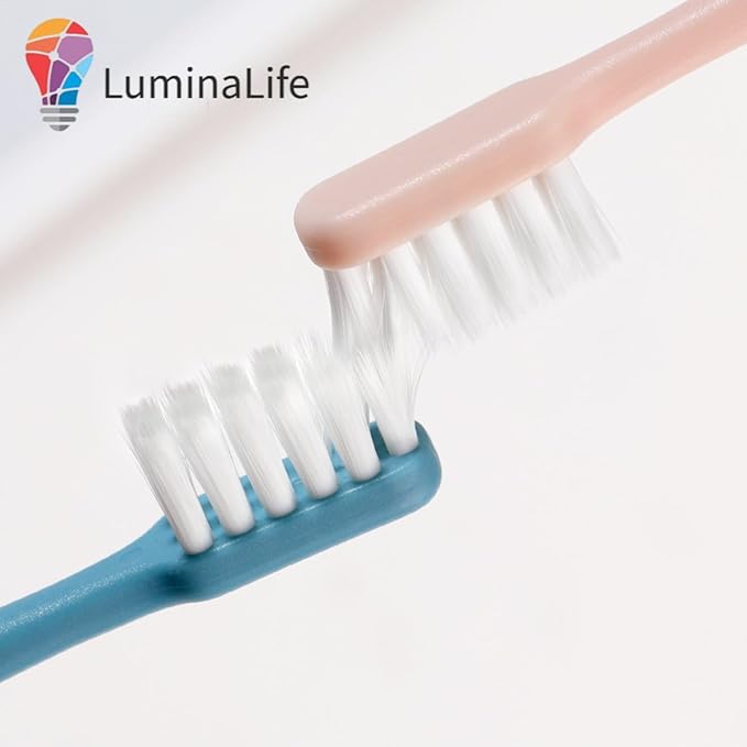 Japanese Toothbrush (4 Per Box) for Adult Couples, Small Head Ultra-fine Soft bristles, Family (Modiran, 4 Per Box)