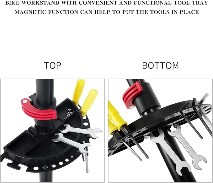 UNISKY Bike Repair Stand for Maintenance Height Adjustable Rack with Quick Release Bicycle Mechanics Maintenance Workstand-StrideForce Fitness